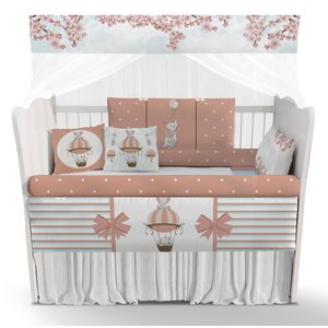 Kit Berço Enxoval Balões Floral