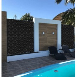 Kit com 98 Placas 3d adesivas revestimento areas externas - 3