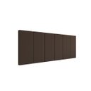 Ver imagem 2 de Cabeceira Cama de Solteiro Lisa 0.90 - Gt Magazine:marrom