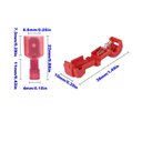 Ver imagem 2 de 100un Conector Derivação T Vermelho até 1,5 Emenda Rápida