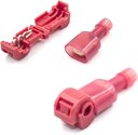 Ver imagem 1 de 100un Conector Derivação T Vermelho até 1,5 Emenda Rápida