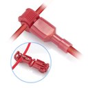 Ver imagem 5 de 100un Conector Derivação T Vermelho até 1,5 Emenda Rápida
