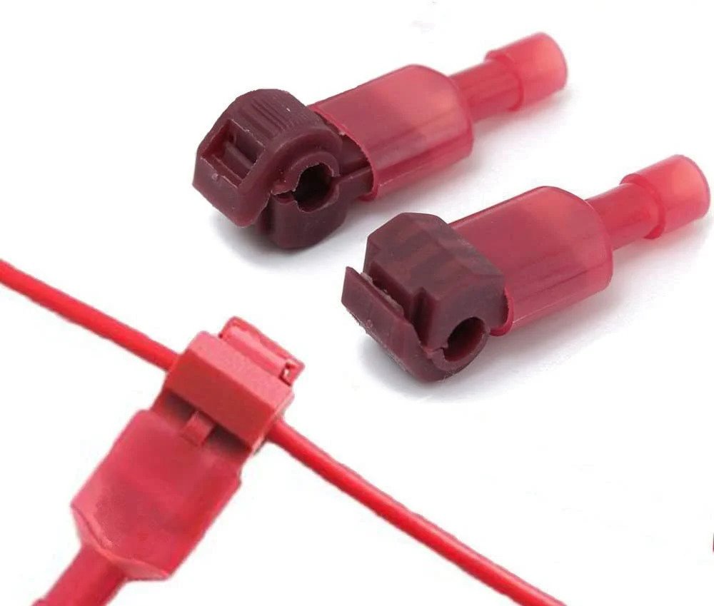 100un Conector Derivação T Vermelho até 1,5 Emenda Rápida - 6