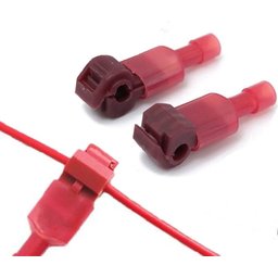 100un Conector Derivação T Vermelho até 1,5 Emenda Rápida - 6