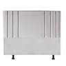 Cabeceira Grécia Cama Box Casal 160 Cm Suede Cinza Claro - 1