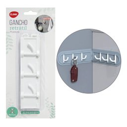 Gancho Adesivo Parede Super Aderência Para Pendurar Branco - 2