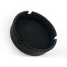 Kit 4 Cinzeiro de Silicone Redondo Resistente Lavável Não Queima e Não Quebra Cor: Preto - 3