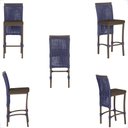 Ver imagem 5 de Mesa Bistrô e 2 Banquetas Roma Marrom Corda Náutica Estofado 9 Trama Original