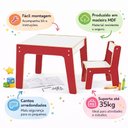 Ver imagem 2 de Kit Mesa Caderinha Infantil Conjunto Montessori Educativo Estudos Lanche Brincadeira Mesinha MDF