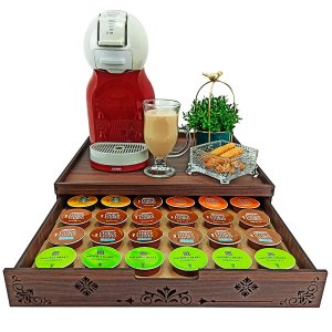 Bandeja Porta Cápsulas de Café Dolce Gusto com Gaveta Cr36