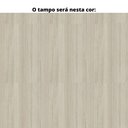Ver imagem 2 de Mesa de Escritório Pé Painel Pe25 em Mdp 90 x 60cm Cor Nogueira Casablanca e Base Branca