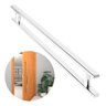 Puxador Porta Pivotante Madeira Vidro 60cm Inox 304 Escovado - Brinovar - 3