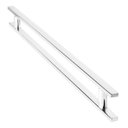 Ver imagem 1 de Puxador Porta Pivotante Madeira Vidro 60cm Inox 304 Escovado - Brinovar