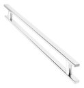 Ver imagem 1 de Puxador Porta Pivotante Madeira Vidro 60cm Inox 304 Escovado - Brinovar