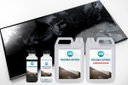 Ver imagem 1 de Kit Porcelanato Liquido Metálico Preto Profundo / Branco Perola AG por M² Resinas ag Kit Porcelanato