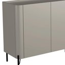 Ver imagem 7 de Aparador Buffet para Sala de Jantar 4 Portas Pés Industrial Preto Naim I03 Grigio - Lyam Decor