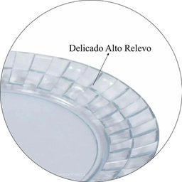 Jogo 72 Pratos Médios 19cm Plástico Transparente Servir Sobremesa Doces Mesa Posta Crippa - 2