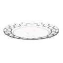 Ver imagem 3 de Jogo 72 Pratos Médios 19cm Plástico Transparente Servir Sobremesa Doces Mesa Posta Crippa