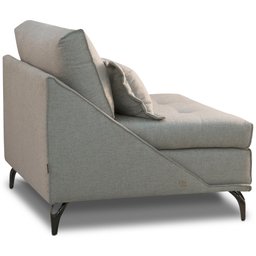 Sofá Chaise Longue para Sala Living Abby T03 Linho Urano - Lyam Decor - 6
