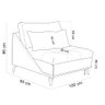 Sofá Chaise Longue para Sala Living Abby T03 Linho Urano - Lyam Decor - 5