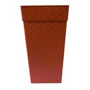 Ver imagem 1 de Vaso Plástico Decorativo Marrom 28L Para Flores E Plantas