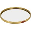 Ver imagem 1 de Bandeja Decorativa de Metal Dourado 3x23x23cm Servir Mesa Organizar Café