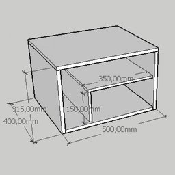 Mesa Lateral Amadeirado Aparador de Sofa Sala Mesa Lateral Cama Mesa de Canto Mesa de Cabeceira - 2