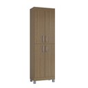 Ver imagem 3 de Armário Multiuso Versati Carvalho para Lavanderia com 4 Portas Poquema