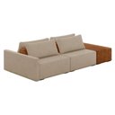 Ver imagem 1 de Sofá Ilha 2 Lugares Living 292cm Modulado Lary Linho K01 Cor Bege