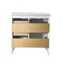 Ver imagem 7 de Gabinete Armário Banheiro Ditália C/pia Bn-05 Cor:branco