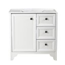 Ver imagem 2 de Gabinete Armário Banheiro Ditália C/pia Bn-05 Cor:branco