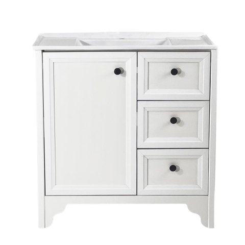 Gabinete Armário Banheiro Ditália C/pia Bn-05 Cor:branco