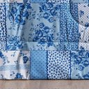 Ver imagem 3 de Edredom 2,60m X 2,40m + Jogo de Cama Bouti Estampado King 06 Peças 100% Poliéster - Azul Sereno
