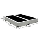 Ver imagem 3 de Cama Box Queen 158 Tecido Sintético Branco com Colchão Marrocos - Poliéster - Espuma D33 30cm