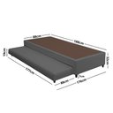 Ver imagem 3 de Base Box com Cama Auxiliar Solteiro 88x188x32 Luana Multimóveis Cr35383