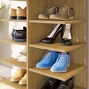 Ver mais imagens de Sapateira Hall Entrada Sapatos 1 Gaveta e 8 Prateleiras Ágata Marrom/Hannover
