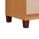 Ver imagem 5 de Comoda 5 Gavetas 57 Cm Moden 2259 Carvalho Am Off White Incp
