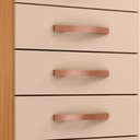 Ver imagem 6 de Comoda 5 Gavetas 57 Cm Moden 2259 Carvalho Am Off White Incp