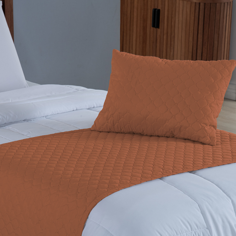 Kit 3 Pçs Peseira de Cama Solteiro Comfort com Almofada Cheia Microfibra Matelado Ultrassônico