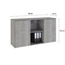 Ver imagem 6 de Armário Baixo com 02 Portas e Nicho 75x135x42cm Wlab135 Snow Branco