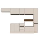 Ver imagem 4 de Armário de Cozinha Modulada Completa 6 Peças 316,8cm sem Tampo 250038 Koya Politorno Móveis