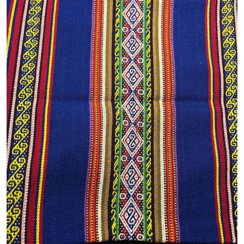 Capa Almofada Aguayo Céu Azul Índigo 100% Lã de Ovelha