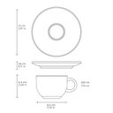 Ver imagem 7 de Conjunto com 6 Xícaras de Chá com Pires Coup Stoneware New Asteca 220ml