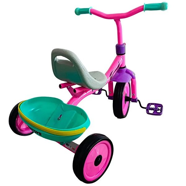 Triciclo Infantil Unitoys - Rosa - 4