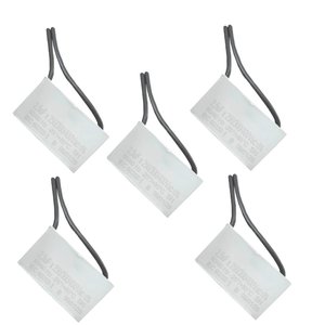 Kit 5 Capacitor 2,5x250/400v Quadr 2 Fios Metalizado Tri