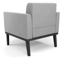 Ver imagem 7 de Poltrona Decorativa Karen Pés Fixo em Madeira Preto Suede Cinza G19 - Gran Belo