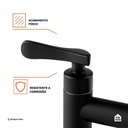 Ver imagem 5 de Torneira de Cozinha Flexivel Misturador Duplo Comando Itaguari Pingoo.casa - Preto