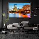 Ver imagem 2 de Quadro Decorativo Catedral de Colônia com Moldura e Sem Vidro 100X160