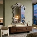 Ver imagem 2 de Espelho Veneziano em Cristal 150x100cm para Hall, Lavabo e Sala