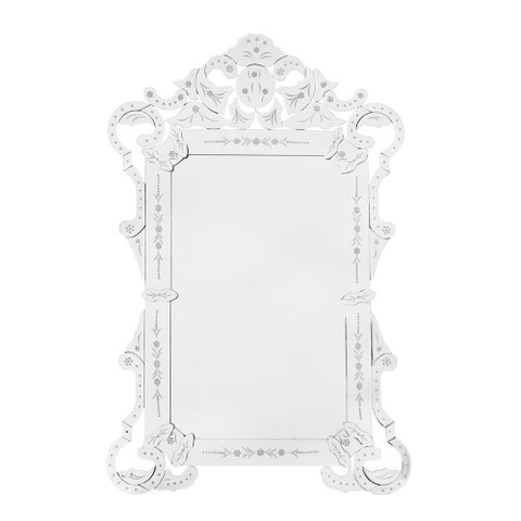 Espelho Veneziano em Cristal 150x100cm para Hall, Lavabo e Sala